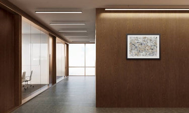Brown Line Oak houtlook interieurfolie toegepast in interieur