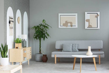 Spotted Grey terrazzo steenlook interieurfolie toegepast in interieur