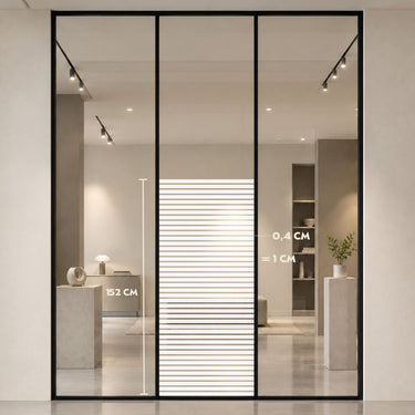 LINEA 10 glasfolie lijnen sfeerbeeld raam