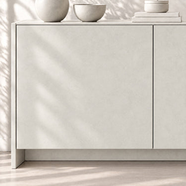Microcement Bone interieurfolie sfeerbeeld - Steenlook 122 cm