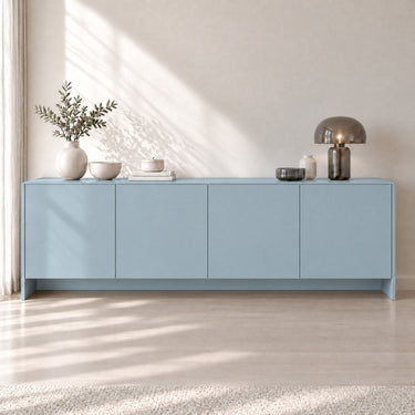 Celestial matte Silk interieurfolie op dressoir in woonkamer