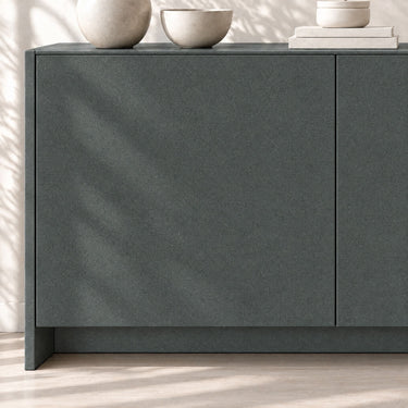 Quartz Charcoal interieurfolie sfeerbeeld - Steenlook 122 cm